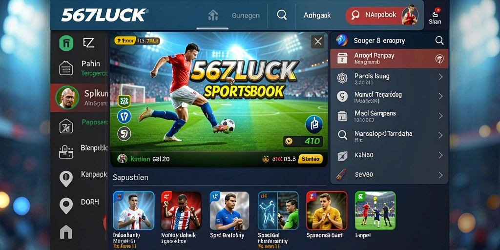 Tampilan antarmuka 567LUCK dengan pilihan taruhan yang lengkap.