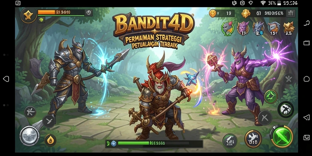 Tampilan gameplay menarik dari BANDIT4D yang memperlihatkan aksi strategis.