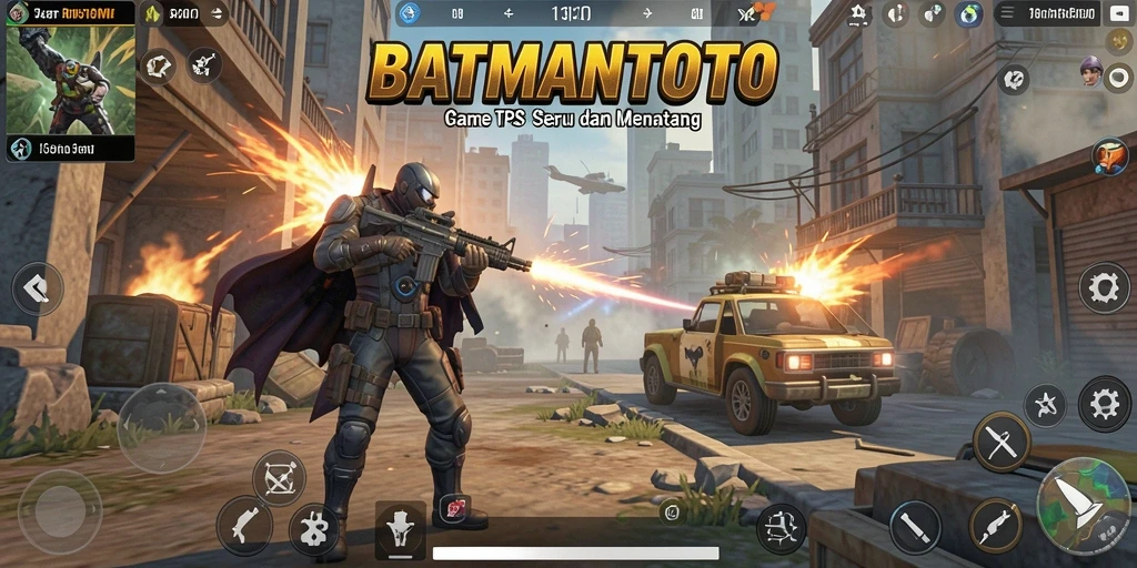 Tampilan gameplay seru dari BATMANTOTO dengan aksi tembak-menembak yang menegangkan.