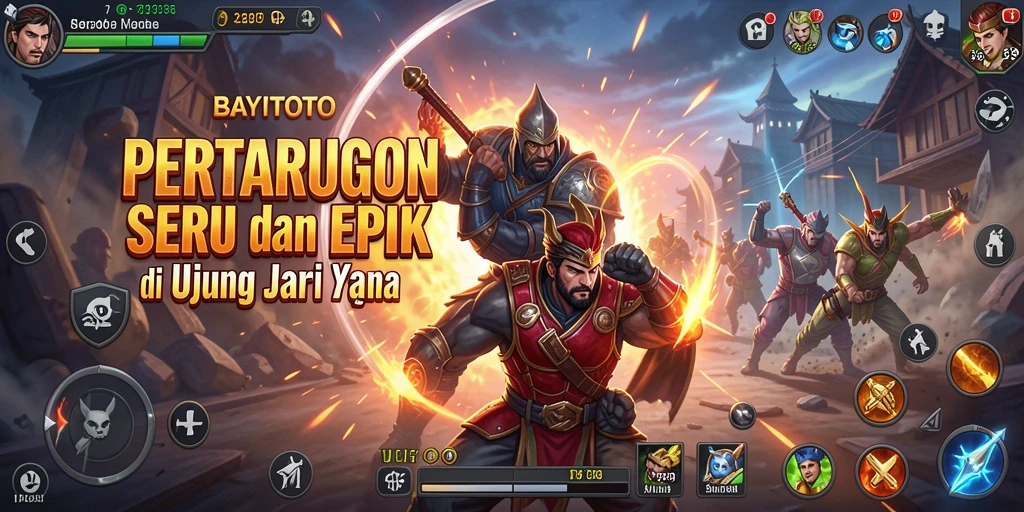Tampilan mendebarkan dari pertarungan epik di BAYITOTO.