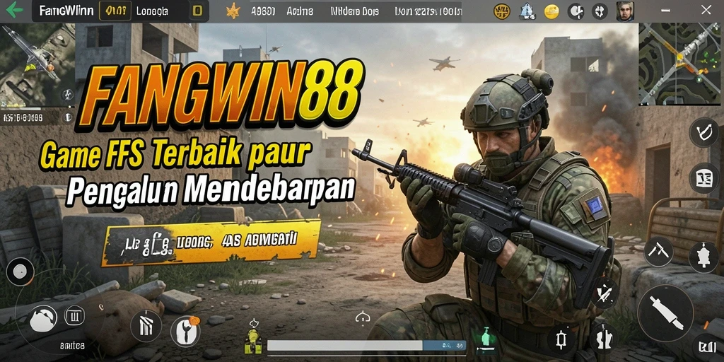 Tampilan gameplay mendebarkan dari FANGWIN88 dalam aksi FPS.