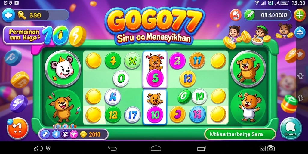Tampilan seru gameplay GOGO77 dalam permainan Bingo.