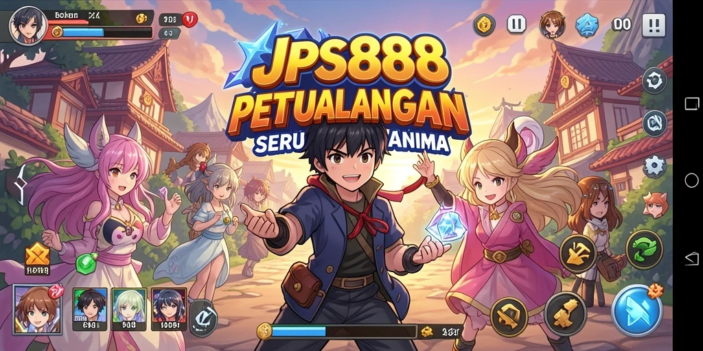 Screenshot JPS888 menampilkan aksi seru dalam dunia anime.