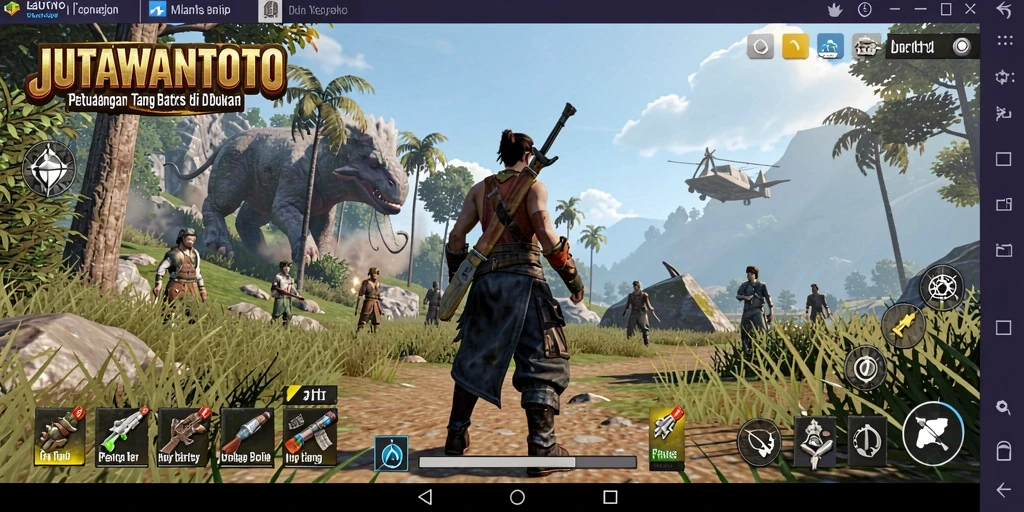 Tampilan luar biasa gameplay JUTAWANTOTO di dunia terbuka.