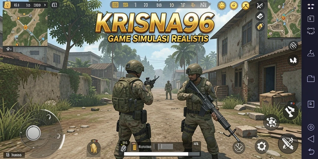 Screenshot gameplay KRISNA96 menampilkan interaksi karakter dan lingkungan yang dinamis.