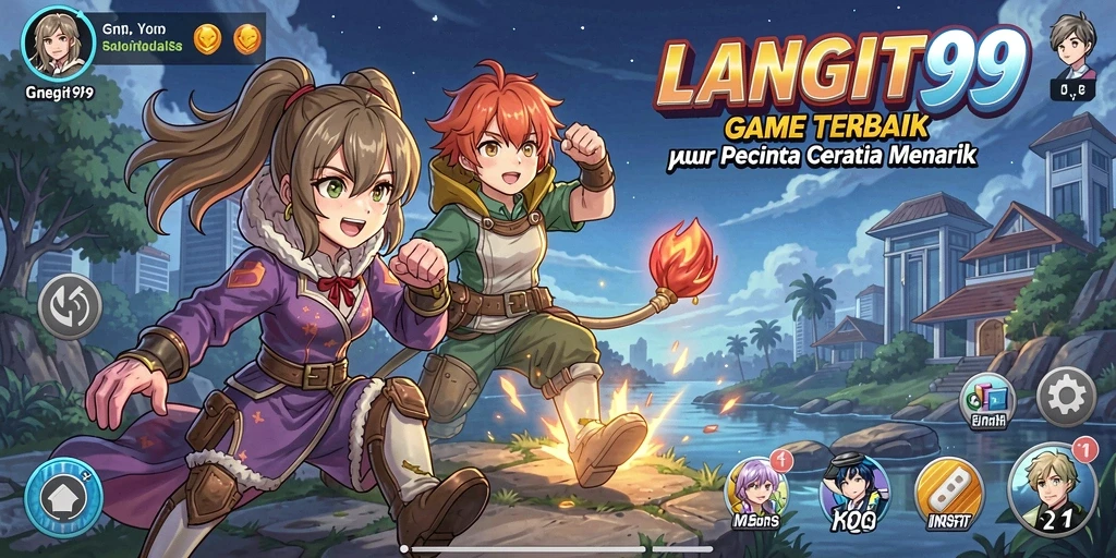 Screenshot permainan LANGIT99 dengan karakter anime yang menarik dan aksi seru.