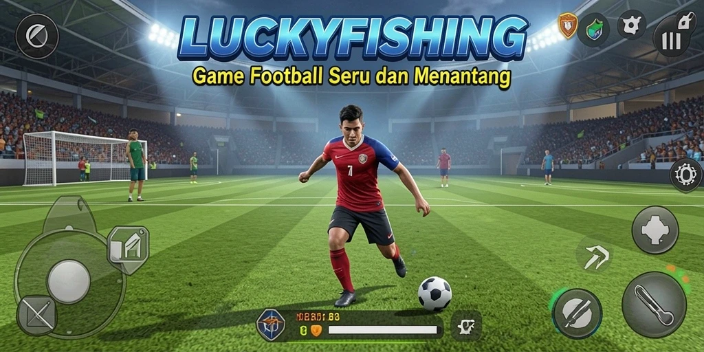 Tampilan gameplay menarik dalam permainan Football seru.