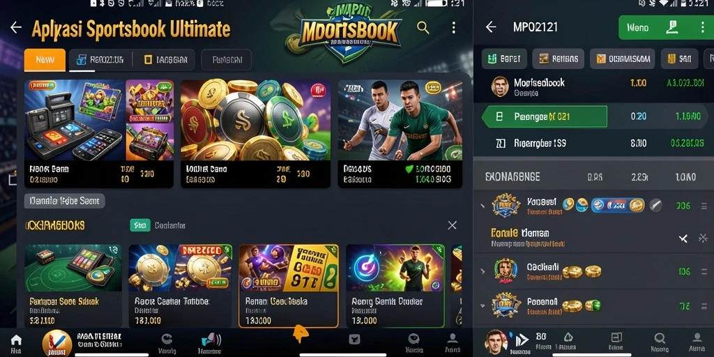 Screenshot menunjukkan gameplay seru dalam aplikasi Sportsbook MPO2121.