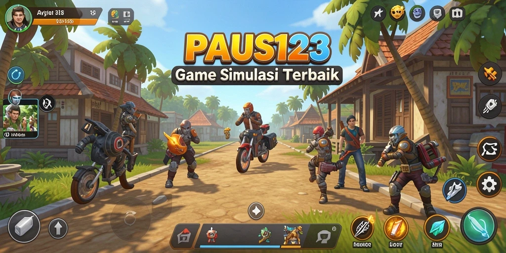 Screenshot PAUS123 menampilkan gameplay simulasi yang menarik dan interaktif.