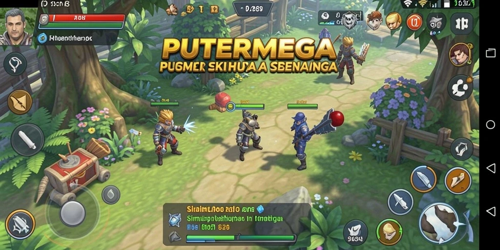 Screenshot utama PUTERMEGA menampilkan gameplay simulasi yang menarik dan interaktif.
