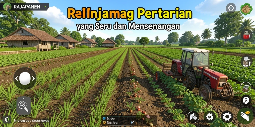 Gameplay menarik dari RAJAPANEN dengan aktivitas bertani yang seru.