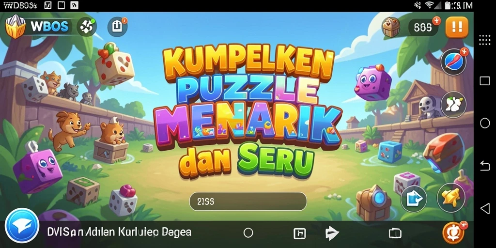 Tampilan gameplay WDBOS yang menarik dan penuh warna.